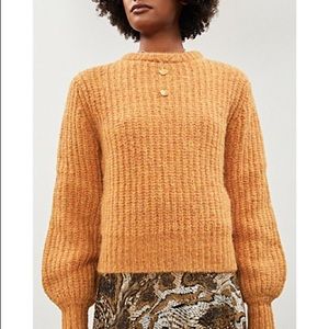 Reformation Tatum mustard sweater